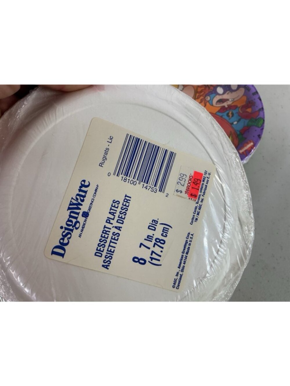 Vintage Rugrats Halloween Paper Plates & Napkins Set New - Picture 3 of 5